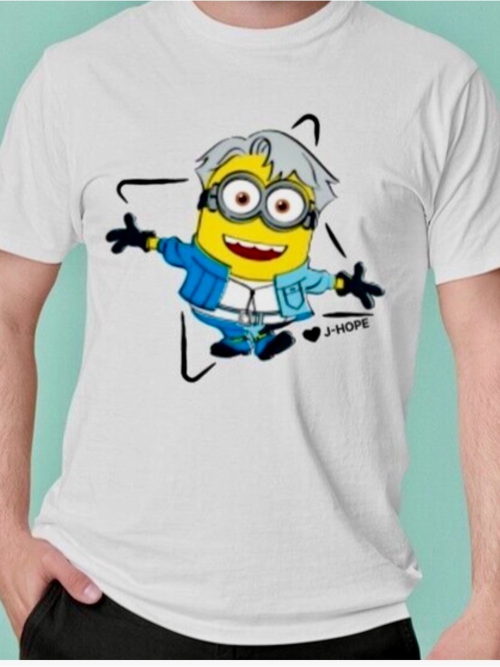 BTS Despicable Me 4 Collaboration J-Hope tee Large New with Tags in Package